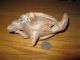 Antique / Vintage Hand Made Fired Clay Twelve Note Armadillo Whistle Other photo 6
