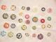 Mixed Of 30 China Buttons - Includes Fluted,  Pie Crust,  Calico’s And More Buttons photo 9
