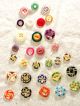 Mixed Of 30 China Buttons - Includes Fluted,  Pie Crust,  Calico’s And More Buttons photo 1
