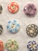 Mixed Of 30 China Buttons - Includes Fluted,  Pie Crust,  Calico’s And More Buttons photo 7