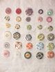 Mixed Of 30 China Buttons - Includes Fluted,  Pie Crust,  Calico’s And More Buttons photo 8
