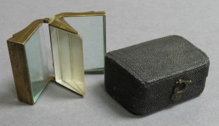 Antique Georgian Articulated Triple Prism In Shagreen Case - Optical C 1800 photo