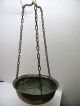 Stunning Huge Antique Brass Cast Iron Balance Scale Weight Pan No Weights Scales photo 7