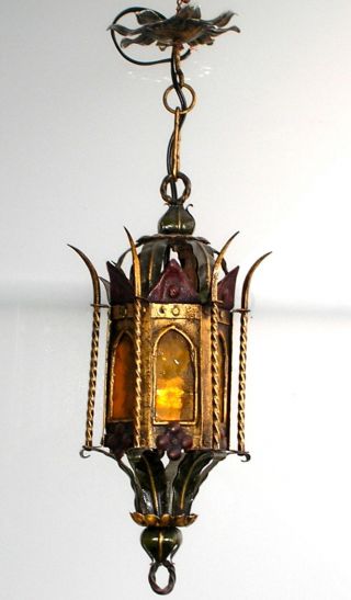 Antique Gothic Metal Hall Lamp photo