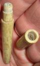 Antique 1700s Cowbone Needle Case Great Patina Vafo Primitives photo 1