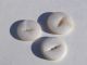 3 Large Two Hole Vintage Shell Mop White Buttons Craft Reenactment Buttons photo 1