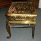 Antique Victorian Brass And Wrought Iron English Fireplace Butler Footman Trivet Trivets photo 3