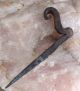 Rare Antique Wrought Iron Trivet & Iron Hook - 18th Century - Top Turns Primitives photo 5