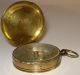 Vintage French Brass Compass With Lid & Fob Ring Other photo 3