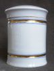 Extr Gentian 19c.  Apothecary Porcelain Gold Jar Pharmacy Drugstore Poison Bottle Bottles & Jars photo 1