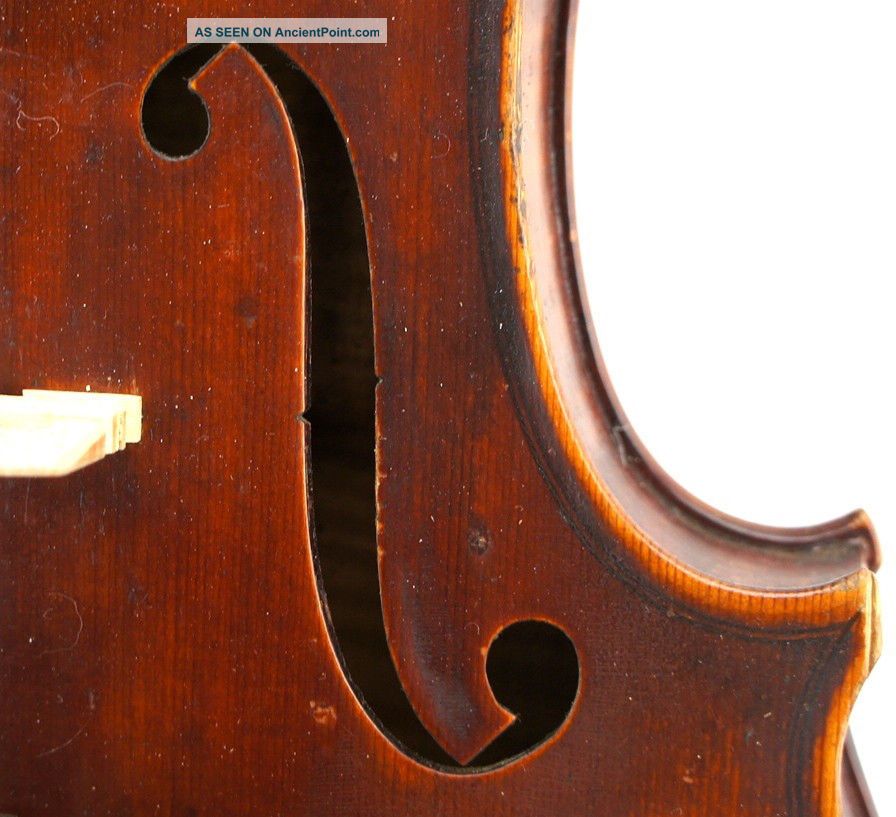 Excellent Antique Markneukirchen German Violin - Ernst Heinrich Roth,  1935, String photo