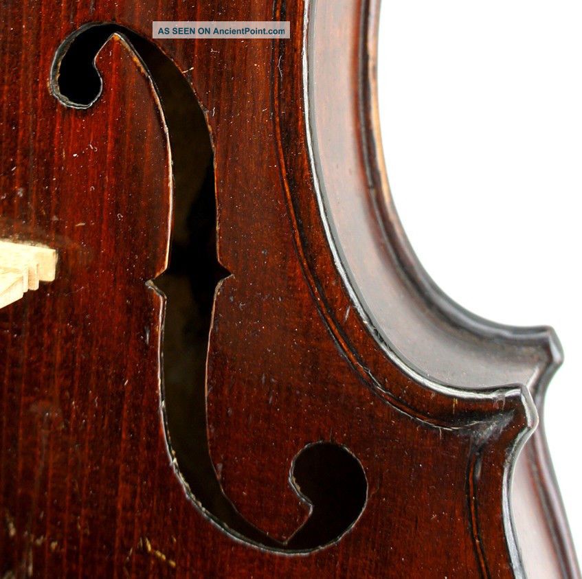 Very Good Antique,  American,  Rhode Island Violin By John E.  Clark,  Ready - To - Play String photo