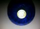 Gibson Glass Co Blue Ornament With American Flag On It.  Hand Made. Vases photo 2