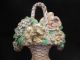 Antique Cast Iron Floral Basket Doorstop Door Stop 1 Metalware photo 2