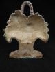 Antique Cast Iron Floral Basket Doorstop Door Stop 1 Metalware photo 3