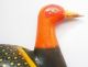 Old Vintage Hand Crafted Wooden Lacquer Painted Duck Decorative Toy India photo 2