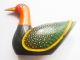 Old Vintage Hand Crafted Wooden Lacquer Painted Duck Decorative Toy India photo 3