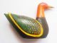 Old Vintage Hand Crafted Wooden Lacquer Painted Duck Decorative Toy India photo 4