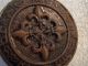 Antique Brass Button Fleur De Lis Zodiac Astrology Tree Life Around Edge 1 1/2 