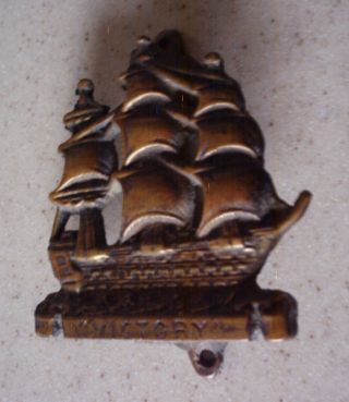 Brass Tall Ship Door Knocker,  Victory,  Old Estate,  Boat Small 2 1/4x2 1/2 