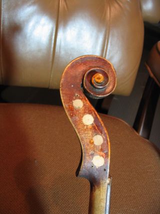Old 4/4 Faux Flame Violin Needs Work photo
