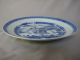 19th Century Chinese Canton Blue & White Porcelain Plate Rice Pattern Border Plates photo 10