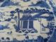 19th Century Chinese Canton Blue & White Porcelain Plate Rice Pattern Border Plates photo 5
