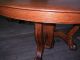 Antique Solid Quartersawn Oak 54 Inch Round Table Carved Pedestal Claw Feet 1800-1899 photo 7