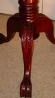 Antique Mahogany Candle Stands,  Grape Carved 1900-1950 photo 3
