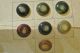 Vintage Antique Timely Buttons On Card - 13 Buttons Style 6989 Buttons photo 5