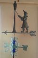 Copper Lamplighter On Arrow Weathervane.  Antique Finish With Mount Weathervanes & Lightning Rods photo 1