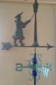Copper Lamplighter On Arrow Weathervane.  Antique Finish With Mount Weathervanes & Lightning Rods photo 3