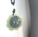 Chinese Natural Hetian Gray Jade Hand - Carved Lotus Flower Pendant, Necklaces & Pendants photo 3