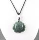 Chinese Natural Hetian Gray Jade Hand - Carved Lotus Flower Pendant, Necklaces & Pendants photo 5