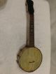 Vintage Slingerland Made Banjo - Uke Resonator & Body/ Waverly Bridge - All Marked String photo 5