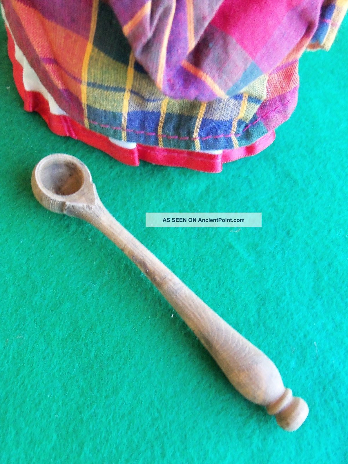 Antique Primitive Wood Carved Spice Measuring Spoon Primitives photo