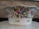 Dresden Carl Thieme Germany Porcelain Large Reticulated Floral Show Bowl Estate Bowls photo 8