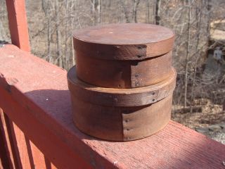 Antique Pantry Boxes,  Graduated Set. photo