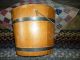 Primitive Antique 19thc.  Wooden Bucket And Wooden Bail Handle Primitives photo 4