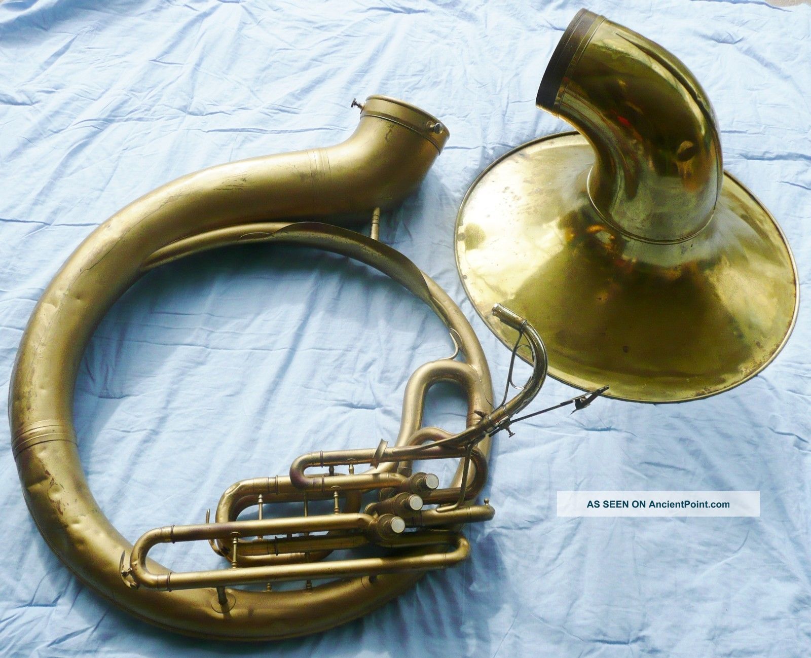 1959 C.  G Conn Sousaphone Elkhart 24 Inch Bell Lady 3 Valve Serial 827180 Brass Brass photo