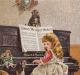 Hollowville Ny Mason & Hamlin Piano Organ Dog Cat Old Victorian Advertising Card Keyboard photo 5