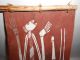 S34 Thompson Aboriginal Bark Painting Mimi N Namarodo Spirits Oenpelli 14x7 Pacific Islands & Oceania photo 1