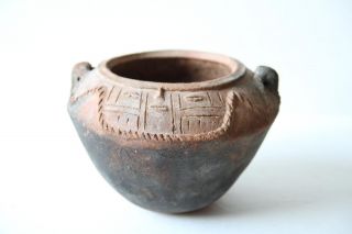 Antique Pre - Columbian Pot 9 