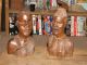 Antique African Hand Carved Busts Mother And Daughter Sculptures & Statues photo 6