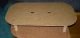 Antique Woven Wicker Picnic Basket Hinged Lid Folded Handles Primitives photo 11
