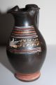 Quality Ancient Gnathian Greek Pottery Olpe 4th Bc Wine Cup Bird Greek photo 1