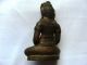 Rare Antique Old Buddha Statue Thai Amulet Southeast Asia Kingdom Of Lavo Figure Statues photo 7