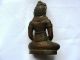 Rare Antique Old Buddha Statue Thai Amulet Southeast Asia Kingdom Of Lavo Figure Statues photo 8