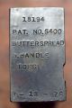 Vintage Lunt Rapallo Sterling Butter Spreader Bookend Industrial Factory Hub Die Flatware & Silverware photo 2