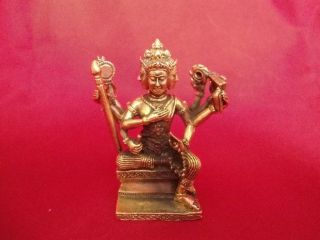 Brahma The God Of Creative Power Thai Amulet Bronze Statue Big Size photo